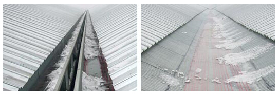 甘肅某科學技術館屋頂積雪自控溫電秋葵视频在线观看免费帶運用案例(圖1)